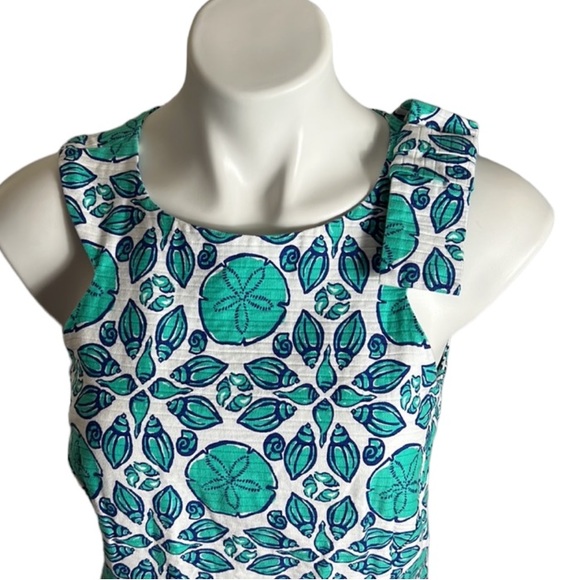 Vineyard vines shell and sand dollar print dress size 4 - Picture 3 of 5